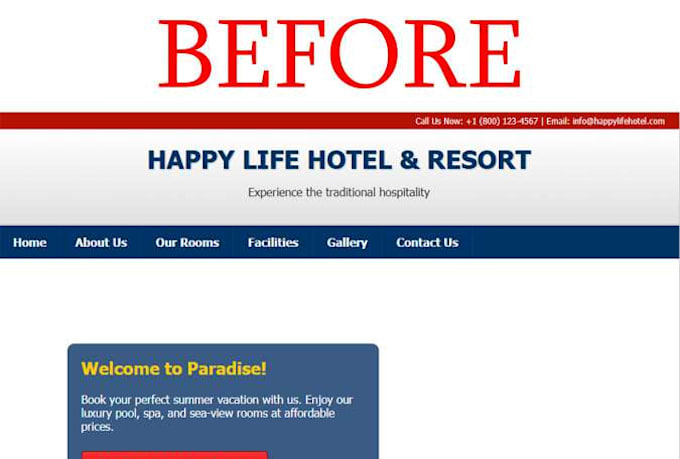 redesign your luxury hotel, resort, or villa website